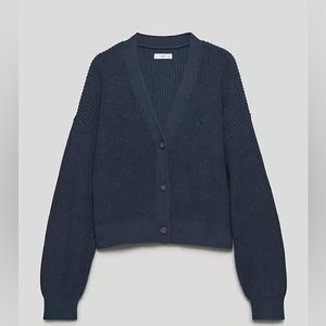 Aritzia Navy Blue Cardigan Sweater